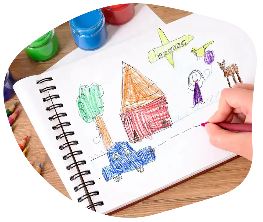 Dibujos infantiles garabatos a Tazas