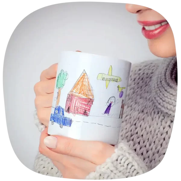 Dibujos infantiles garabatos a Tazas