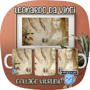 Leonardo Da Vinci - Hombre de Vitrubio y La Mona Lisa