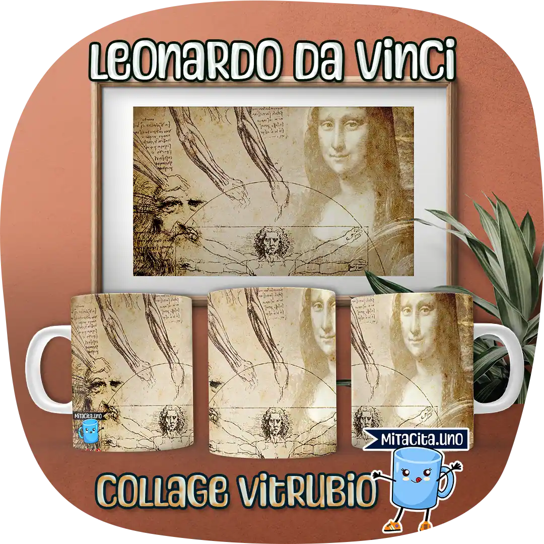 Leonardo Da Vinci - Hombre de Vitrubio y La Mona Lisa